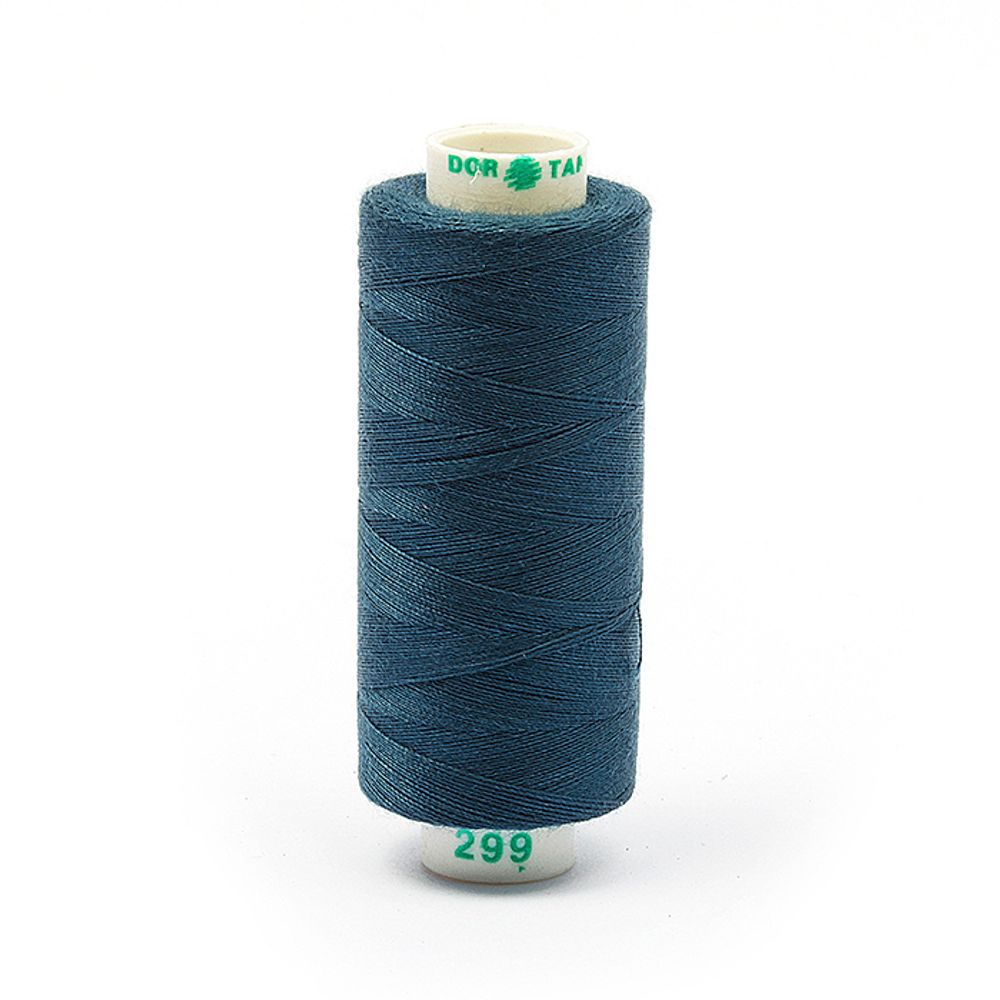 Нитки швейные бытовые Dor Tak 40/2, 366 м / 10 кат., 299 серый