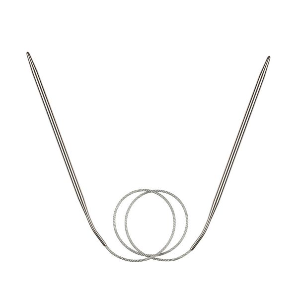 Спицы круговые металл ⌀4,5 мм, 60 см, с металлической леской, Gamma MKF