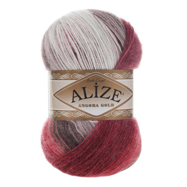 Пряжа Alize (Ализе) Angora Gold Batik / уп.5 мот. по 100 г, 550м, 1984 секционный A