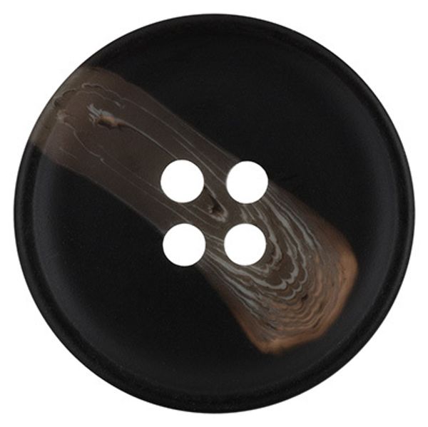 Пуговицы 4 прокола костюмные 18 мм, 12 шт, А008 черный, Blitz DRN 0082