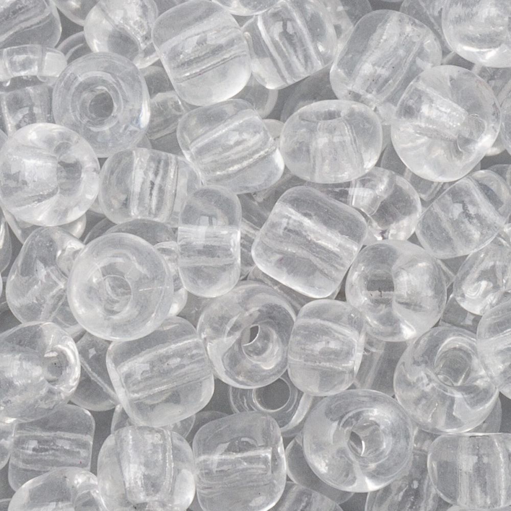 Бисер Astra&Craft 6/0 (4.1 мм), 150 г (10х15 г), цв. 1 белый/прозрачный