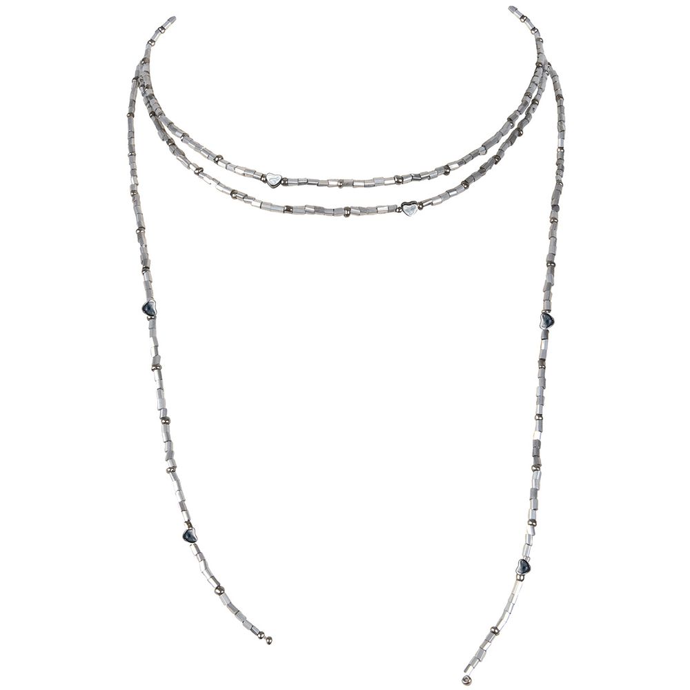 Набор для бисероплетения Klart 11-503, Чокер Серебряный шнурок