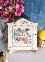 Набор для вышивания нитками МП Студия (Жар-птица), Цветовод, 11х11 см