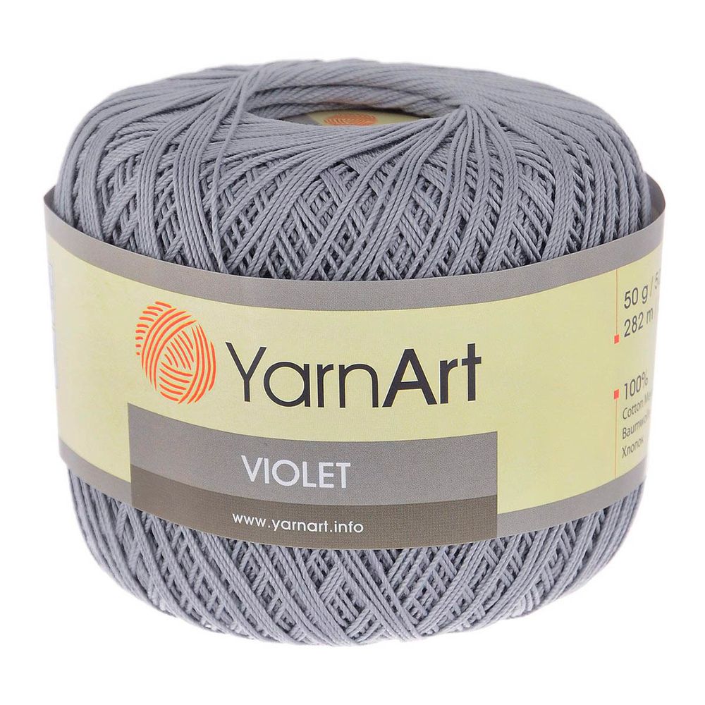 Пряжа YarnArt (ЯрнАрт) Violet, 6х50г, 282м, цв. 5326 серый