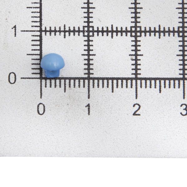 Украшения декоративные пуговицы Мини круглые на ножке, 5мм, уп/20 шт, синий