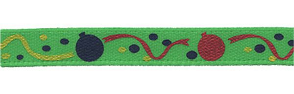 Лента атласная с рисунком 6.0 мм / 22.8±1 метра, D3/090 Воздушные шары/ярко-зеленый, Gamma ALP-063