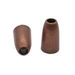 Наконечник для шнура металл колокол ⌀3,5/6,5 мм, 14х8 мм, мет. цв.медь, 20 шт