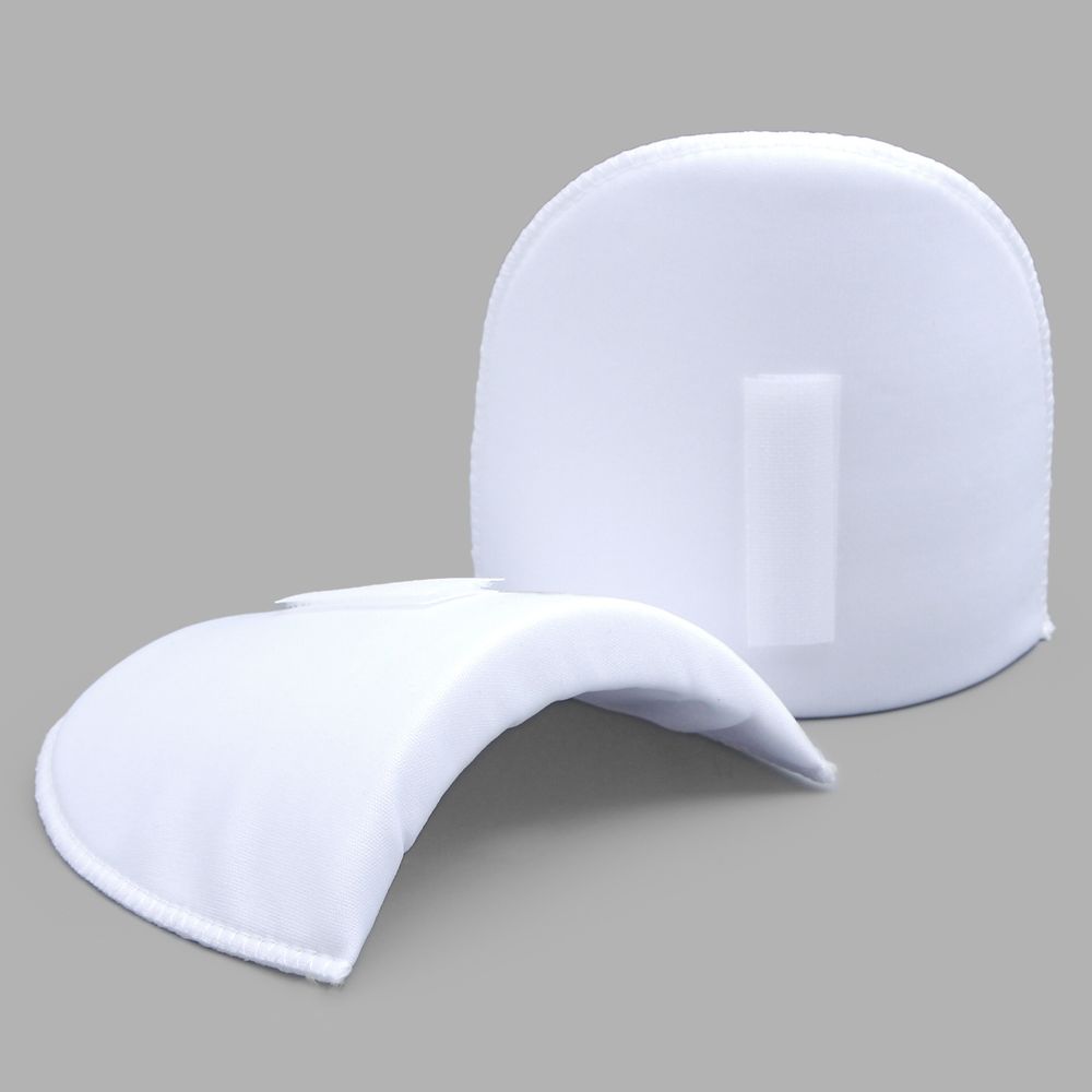 Плечевые накладки (подплечники) втачные на липучке 120х165х16 мм, с плотной обшивкой, белый, ВК-16/6, 50 пар