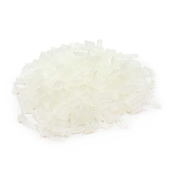 Наконечник для шнура пластик 17х11 мм, ПП, прозрачный, 100 шт