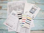 Набор для вышивания нитками LetiStitch, Будь счастлив 10х15 см