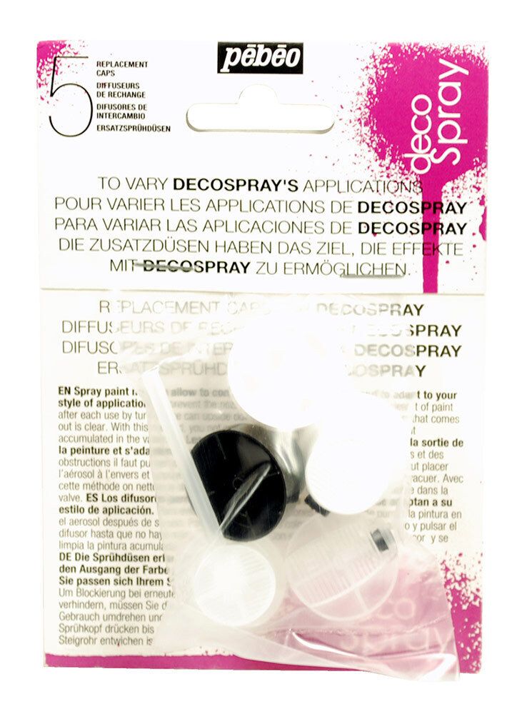 Набор кэпов decoSpray, 5 шт, Pebeo