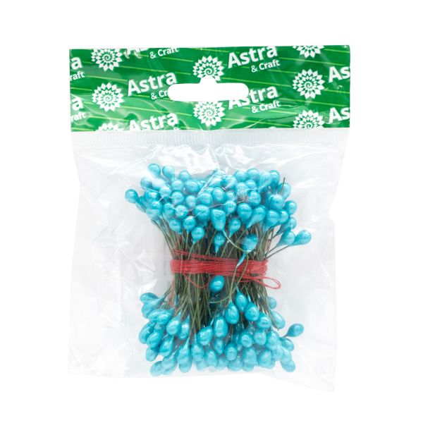 Тычинки для искусственных цветов 0,5х6см (вес 50гр ±3 гр) (16 бирюзовый)