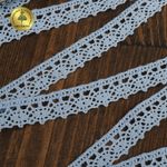 Кружево вязаное (тесьма) хлопковое 18мм арт.TR.1006 цв.голубой, уп.10м, Kruzhevo