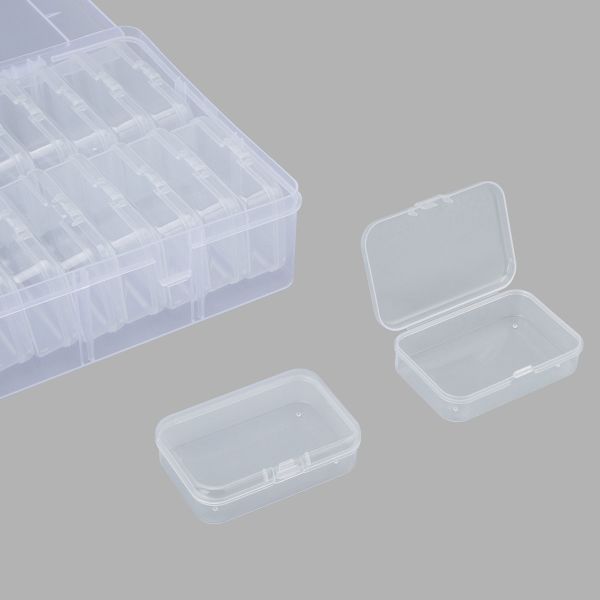 Контейнер для хранения мелочей 27.6х16.4х5.6 см, 24 штуки в боксе