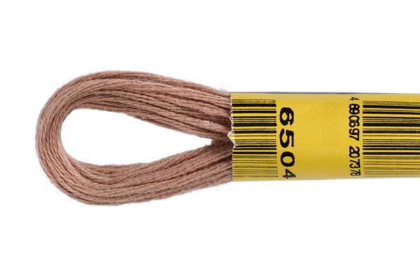 Мулине ПНК им.Кирова цв.6504 т. бежевый, Россия, 24 мотка по 8 метров