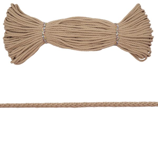 Шнур плетеный ⌀3.0 мм / 30 метров, бежевый