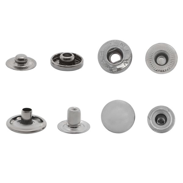 Кнопка Альфа (S-образная) ⌀15.0 мм, ≈720 шт, СТАЛЬ, черн. никель, NEW STAR