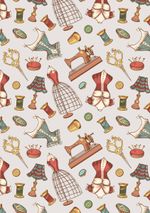 Ткань для пэчворка Peppy Век моды, отрез 50х55 см, 146 г/м², ВМ-13 серый, Peppy