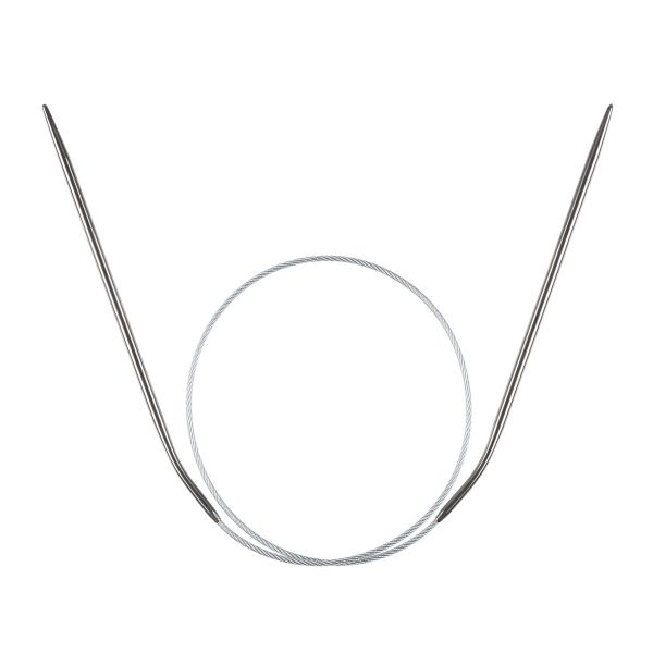 Спицы круговые металл ⌀3.0 мм, 50 см, 1 шт, с металлической леской, Gamma MKJ