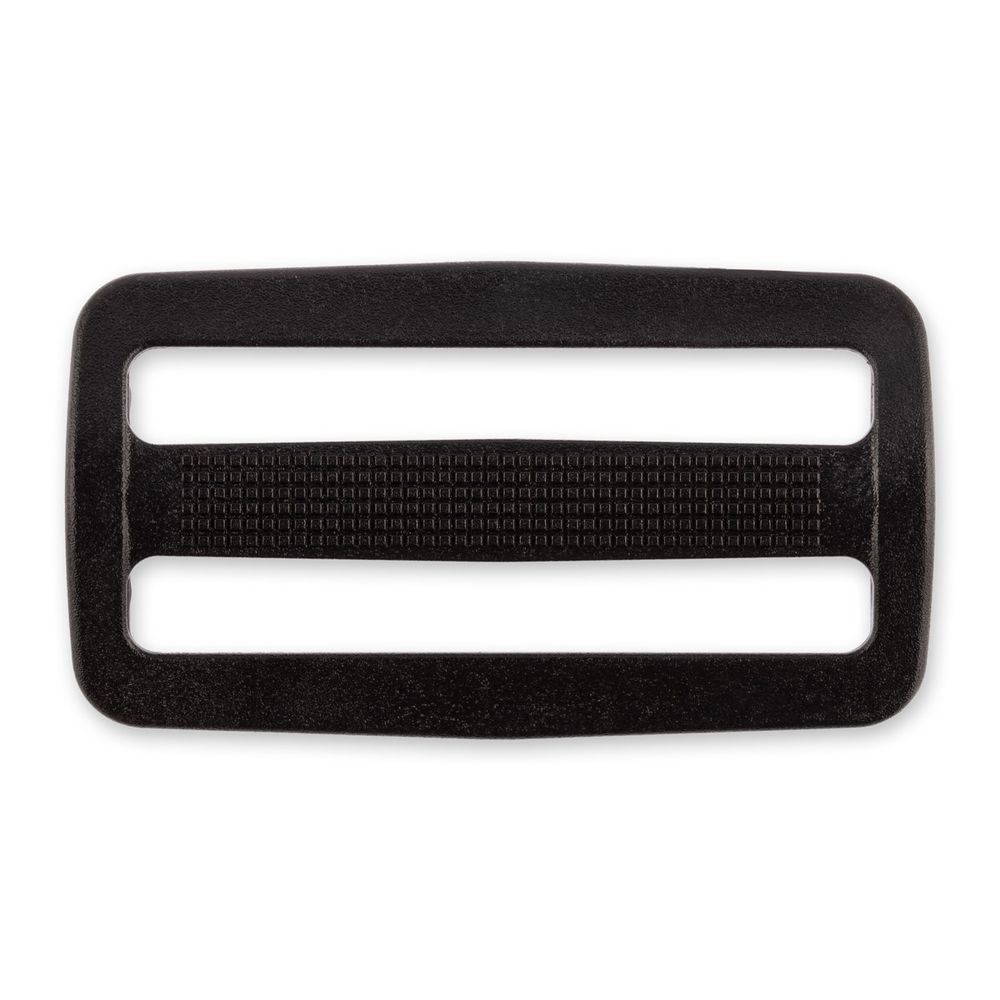 Пряжка двухщелевая пластик 50 мм, 100 шт, черный, Gamma SAR001