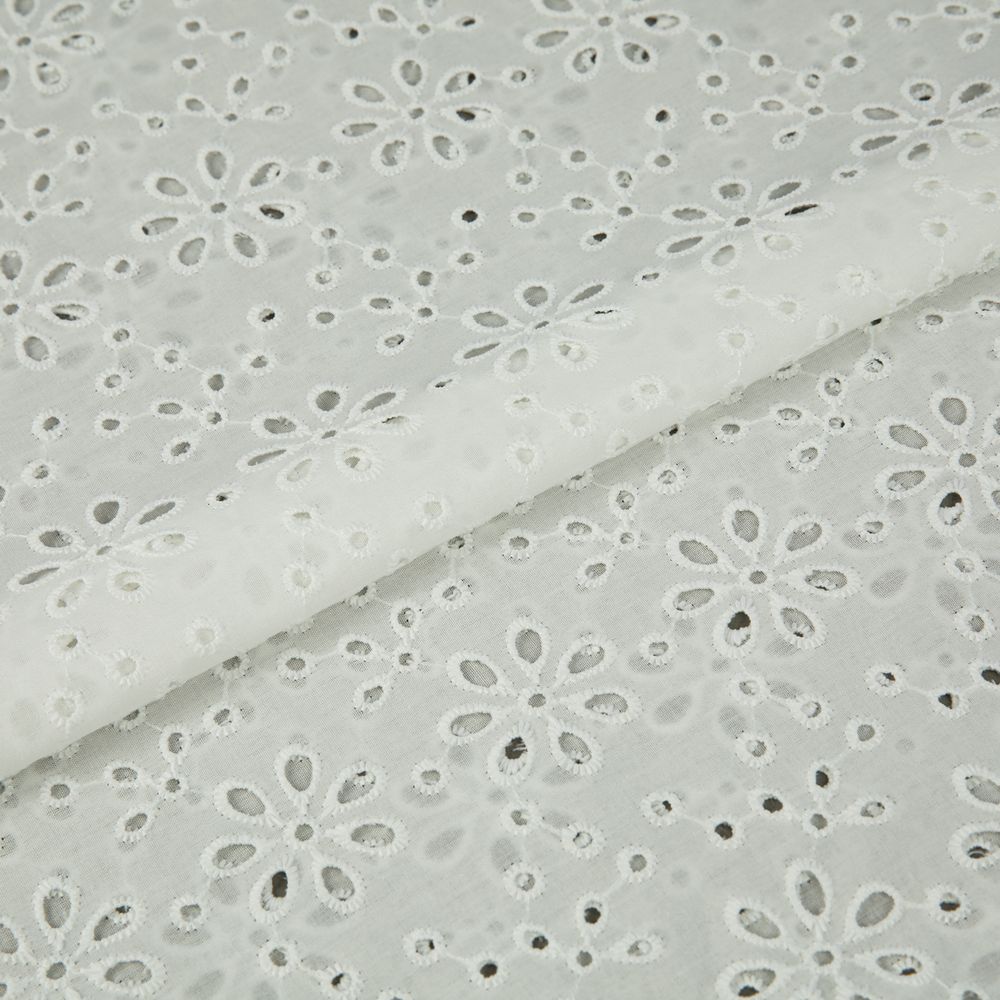 Ткань шитьё (прошва) 285 г/м², 140 см / 10 метров, белый, Gamma YFAS-3670