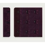 Застежки для бюстгальтера текстильные 3х3, 57 мм, 25 шт, 076 сливовое вино, Arta