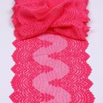 Кружево бельевое эластичное 230 мм / 10 м, 8036, цв.F144 розовый, Kruzhevo