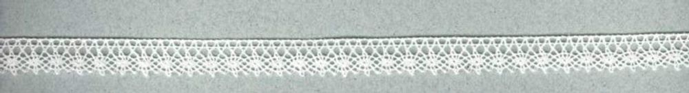 Кружево вязаное (тесьма) 10.0 мм, белый, 30 метров, IEMESA, 41697