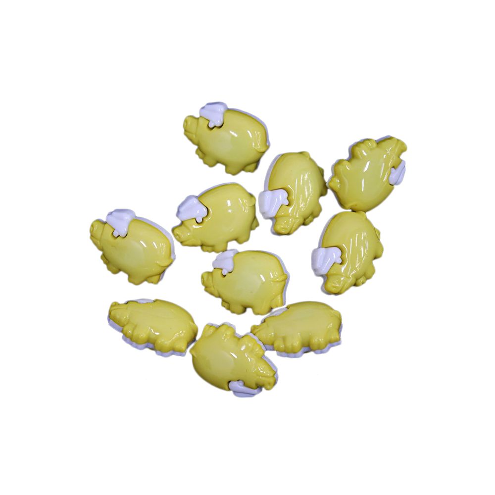 Пуговицы детские 24L поросенок 36 шт, 110, LF K-11