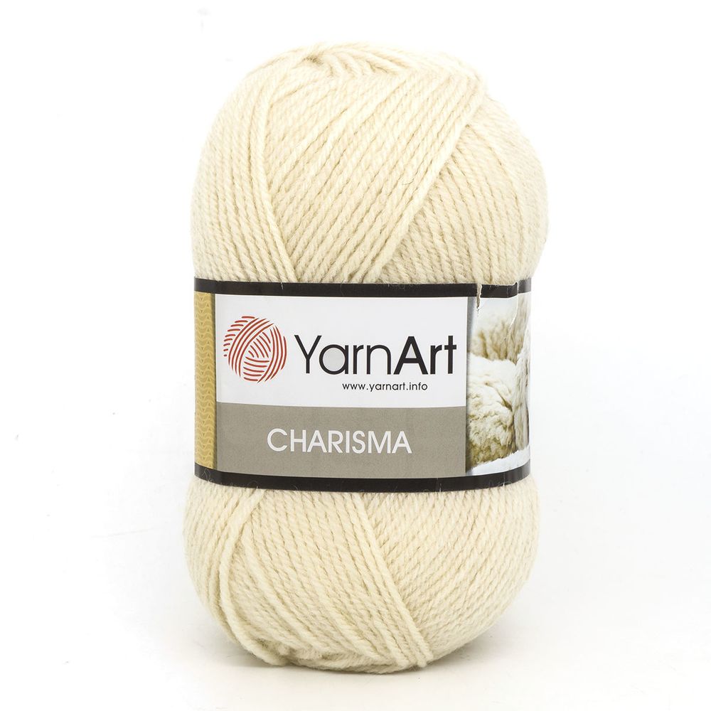 Пряжа YarnArt (ЯрнАрт) Charisma / уп.5 мот. по 100 г, 200м, 502 молочный