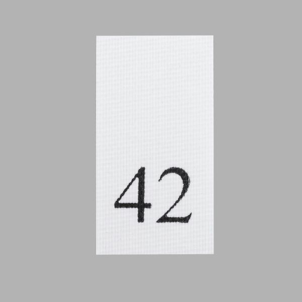 Этикетка-размерник, белый, 10х20 мм, 100 шт, 42