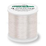 Нитки вышивальные металлизированные Madeira Metallic №40, 1000 м, цв. Silver, 9846, 5 катушек