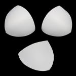 Бельевые чашечки для бюстгальтера треугольные б/уст., с равном. наполн., (8300), разм.38, 10 пар, 01-белый