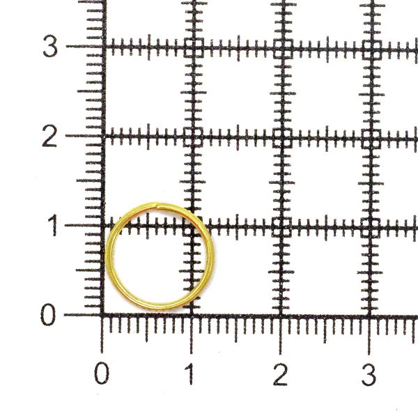 Кольцо соединительное 0,9, 12 мм, 50 шт, Astra&Craft, цв.яркое золото