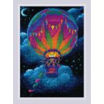 Набор для вышивания нитками Риолис, Монгольфьер 21х30см