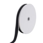 Тесьма (лента) окантовочная 28 мм / 91.44 метра, 5.075 г/пог.м, декоративная, 06 черный, 3Al360