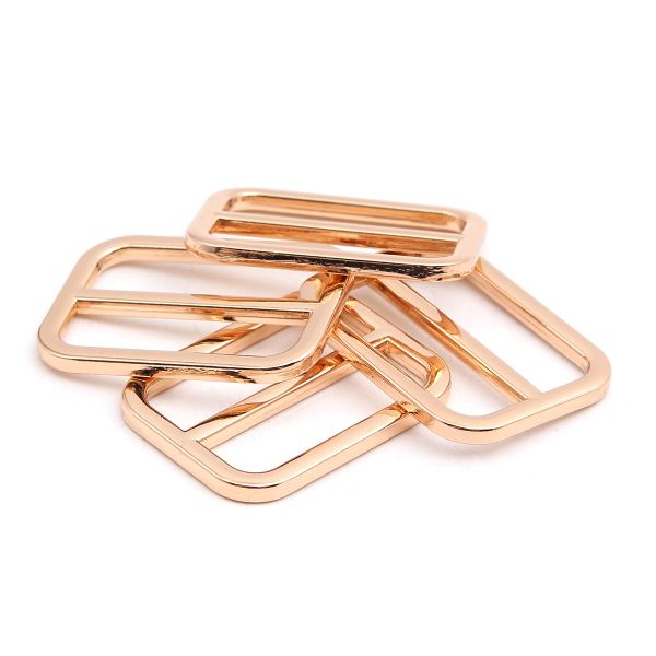 Рамка регулировочная металл литая 30 мм /36х27 мм, ⌀3 мм/, золото цв.02, 4 шт