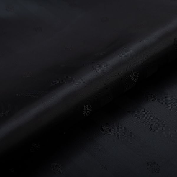 Ткань подкладочная (таффета) с рисунком 96 г/м², 100х145 см, 023 чёрный, Gamma JTR