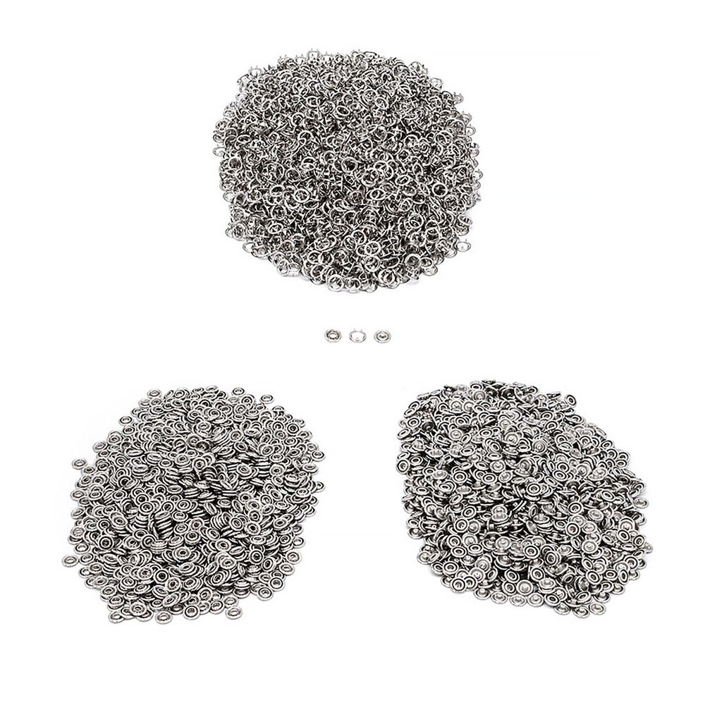 Кнопка рубашечная (джерси) открытая ⌀9.5 мм, ≈1440 шт, МЕТАЛЛ, никель, NEW STAR