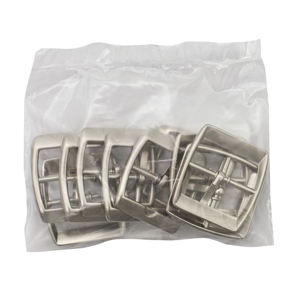 Пряжка ременная металл 24 мм. сер, 10 шт, BIG