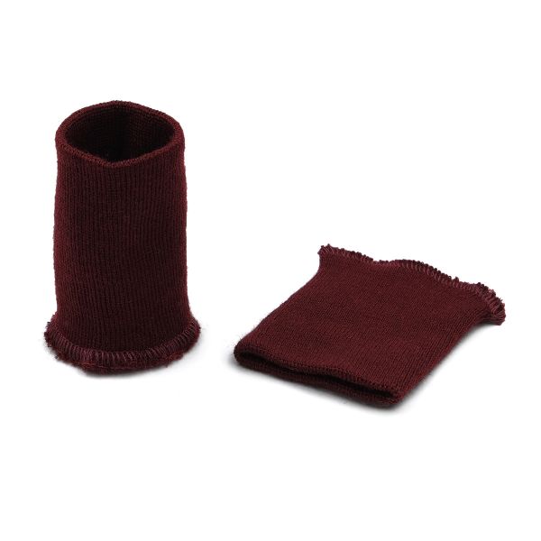 Манжеты трикотажные 7.0х9.0 см, 1 пара, тонкие 14кл. 1х1, 002 бордо