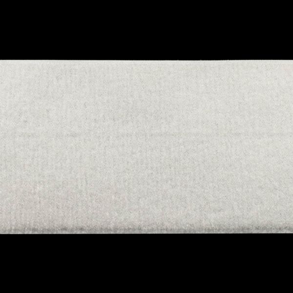 Лента контактная липучка (велкро) пришивная уп. 100 мм / 25 метров, белый, ПЕТЛЯ, качество 