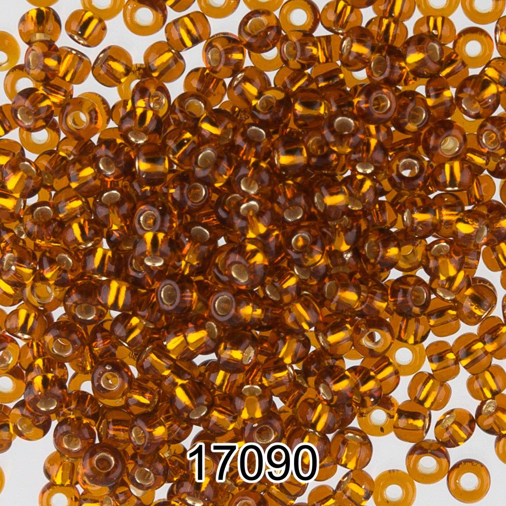 Бисер Preciosa 10/0 (2.3 мм), 500 г, 17090 (Ф012) т.золотистый
