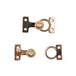 Крючки пришивные декоративные 10х21 мм, золото, 10 шт