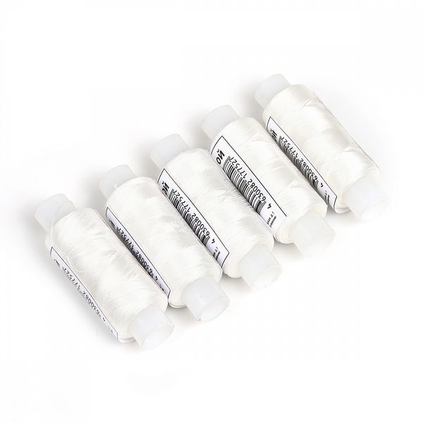 Нитки швейные капроновые 30К капрон цв.белый 200м наб.5 шт