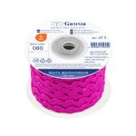 Тесьма отделочная зигзаг 5 мм, 30 м, 080 т. розовый, Gamma JZ-5