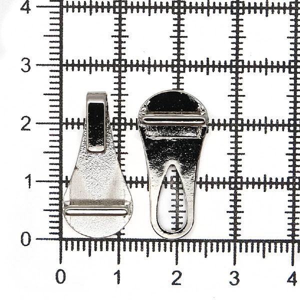 Крючки пришивные декоративные 12.3х47.6 мм, никель, 10 шт