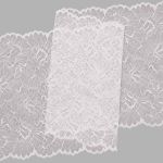 Кружево бельевое эластичное 240 мм / 13.72 м, цв. C501 белый