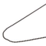Цепочка шариковая, металл 1,2 мм / 91,4 м, черное серебро