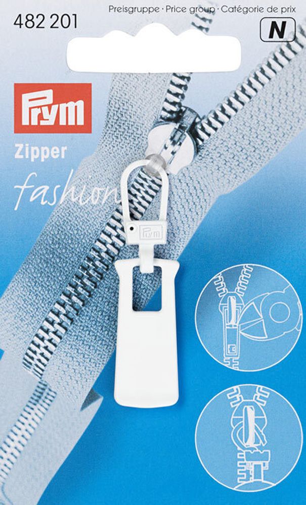 Пуллер для молнии с карабином, Prym, 482201, 1 шт /TOS/ Пуллер для молнии с карабином, Prym, 482201, 1 шт /TOS/